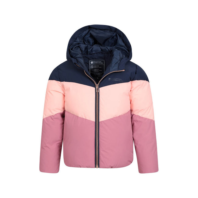 Pink - Pack Shot - Mountain Warehouse Childrens-Kids Arashi Padded Jacket