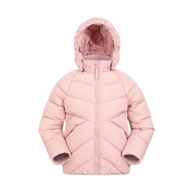 Pink - Front - Mountain Warehouse Childrens-Kids Chill Padded Jacket