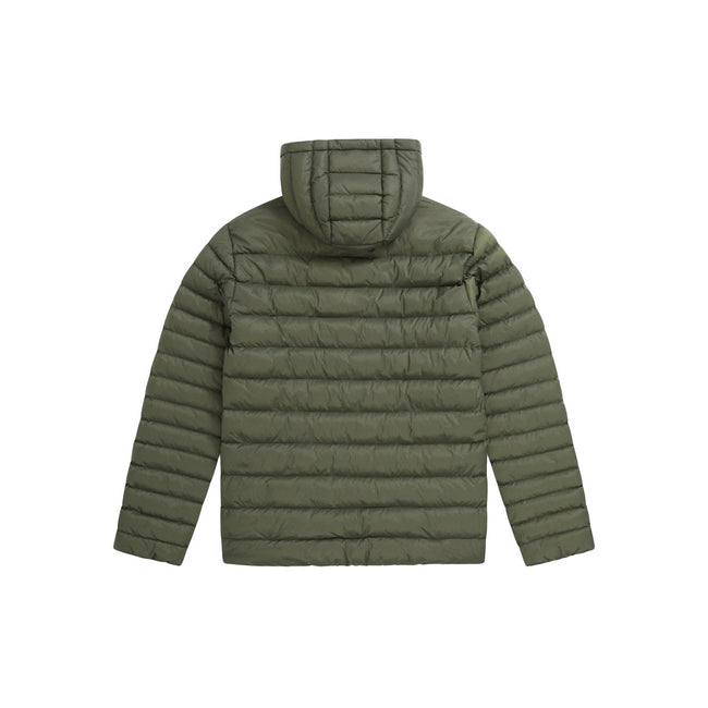 Green - Back - Animal Mens Gunnar Quilted Recycled Jacket