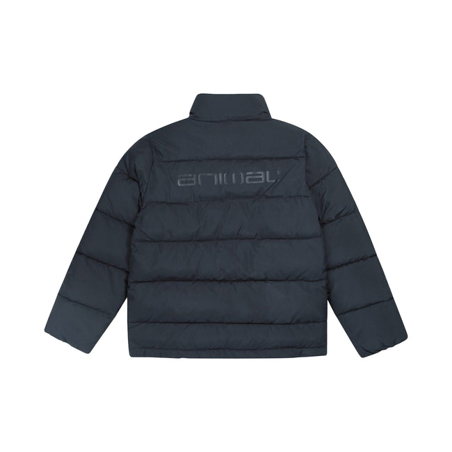 Black - Back - Animal Childrens-Kids Explore Quilted Recycled Jacket