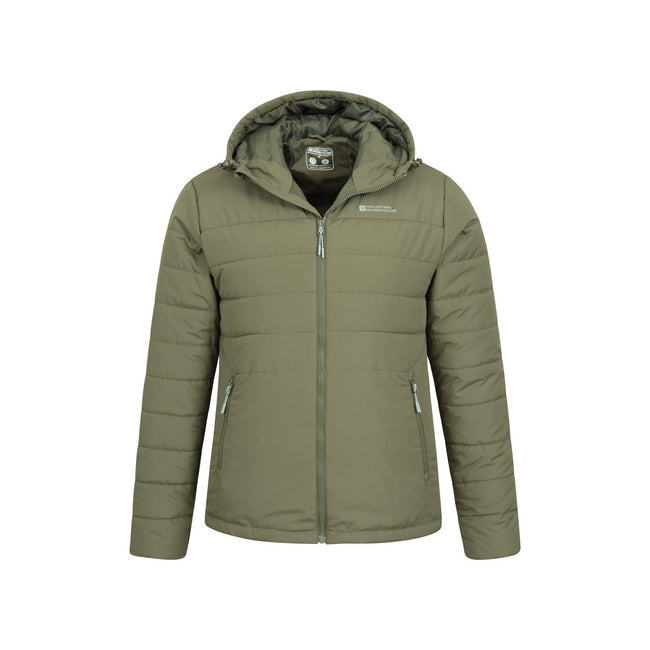 Green - Pack Shot - Mountain Warehouse Mens Shambala Padded Jacket