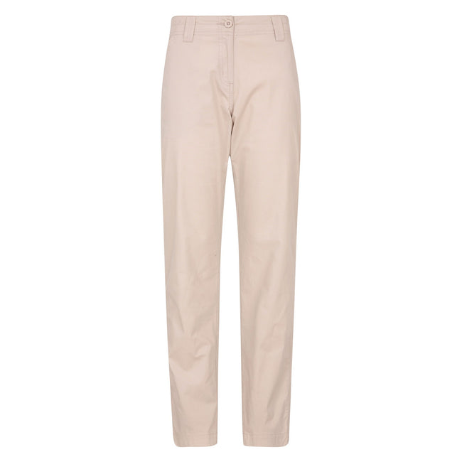 Beige - Front - Mountain Warehouse Womens-Ladies Coastal Stretch Regular Pants