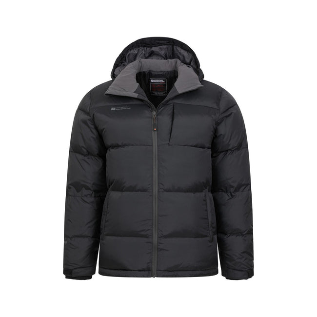 Black - Pack Shot - Mountain Warehouse Mens Frost Extreme Padded Down Jacket