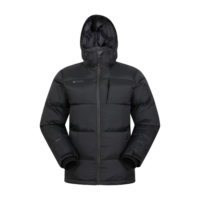 Black - Front - Mountain Warehouse Mens Frost Extreme Padded Down Jacket