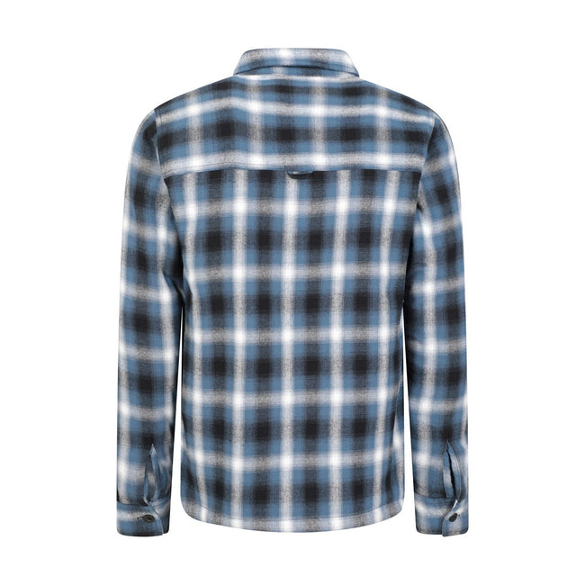 Blue - Back - Mountain Warehouse Mens Stream II Flannel Lined Shirt