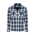 Blue - Pack Shot - Mountain Warehouse Mens Stream II Flannel Lined Shirt