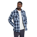 Blue - Close up - Mountain Warehouse Mens Stream II Flannel Lined Shirt
