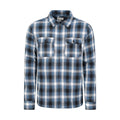 Blue - Front - Mountain Warehouse Mens Stream II Flannel Lined Shirt