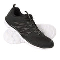 Black-White - Pack Shot - Mountain Warehouse Mens Cruise Sneakers