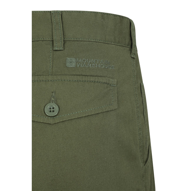 Green - Pack Shot - Mountain Warehouse Mens Lakeside Short Cargo Pants