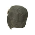 Green - Back - Mountain Warehouse Childrens-Kids Fleece Lined Trapper Hat