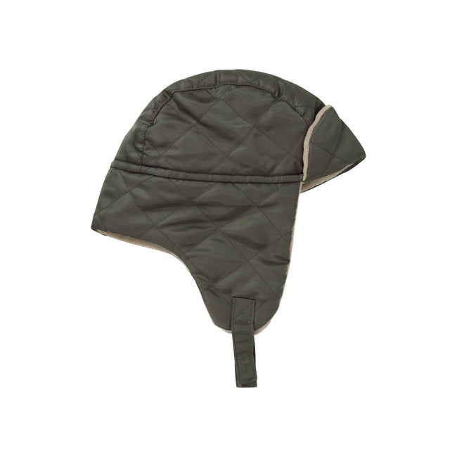 Green - Close up - Mountain Warehouse Childrens-Kids Fleece Lined Trapper Hat