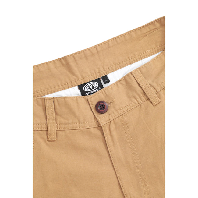 Beige - Side - Mountain Warehouse Mens Merrick Natural Cargo Pants