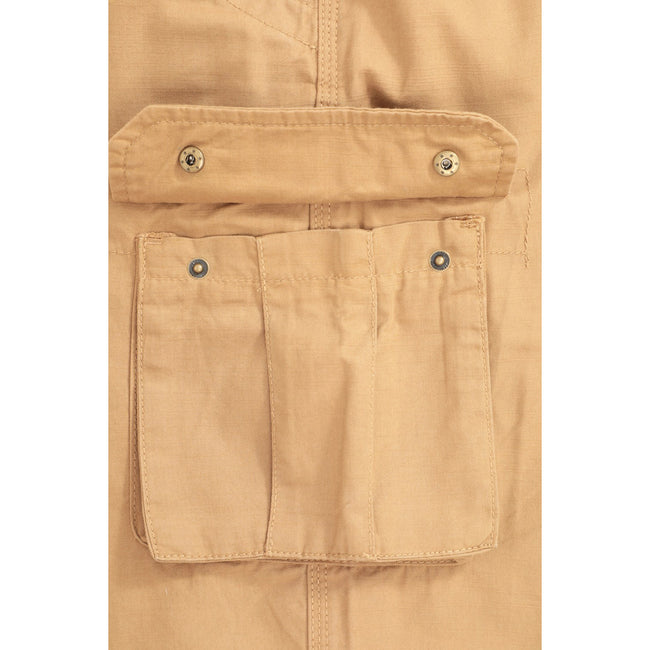 Beige - Pack Shot - Mountain Warehouse Mens Merrick Natural Cargo Pants