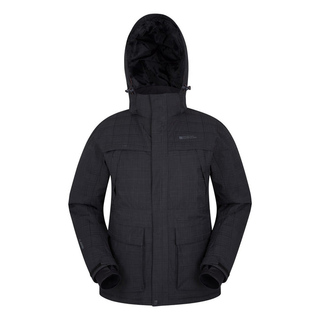 Black - Pack Shot - Mountain Warehouse Mens Apollo Ski Jacket