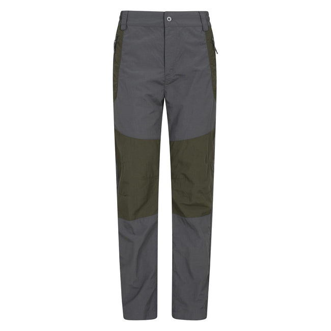 Gray - Front - Mountain Warehouse Mens Explore Hiking Trousers