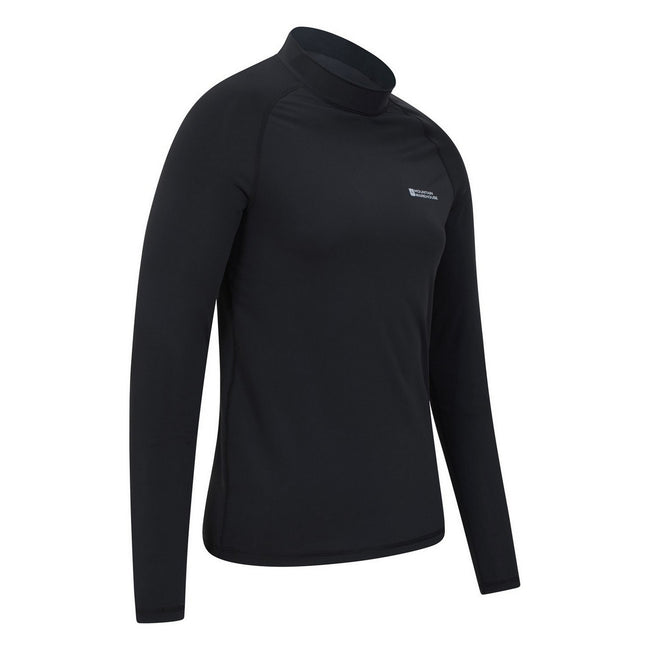 Black - Side - Mountain Warehouse Mens Long-Sleeved Rash Guard