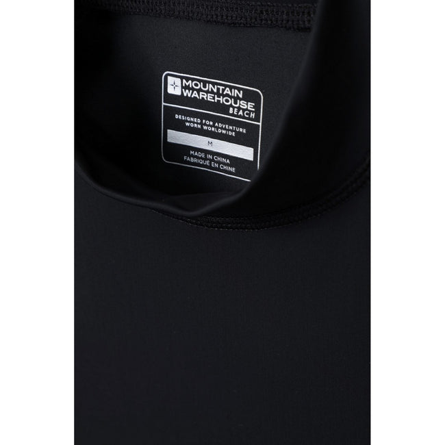Black - Pack Shot - Mountain Warehouse Mens Long-Sleeved Rash Guard