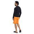 Black - Close up - Mountain Warehouse Mens Long-Sleeved Rash Guard