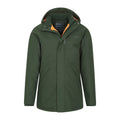 Green - Pack Shot - Mountain Warehouse Childrens-Kids Forest Longline Waterproof Jacket