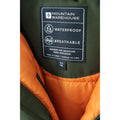 Green - Close up - Mountain Warehouse Childrens-Kids Forest Longline Waterproof Jacket