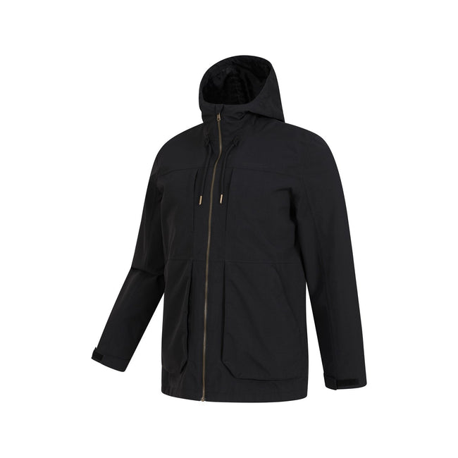 Black - Lifestyle - Mountain Warehouse Mens Route Waterproof Jacket