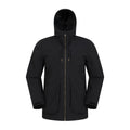Black - Front - Mountain Warehouse Mens Route Waterproof Jacket