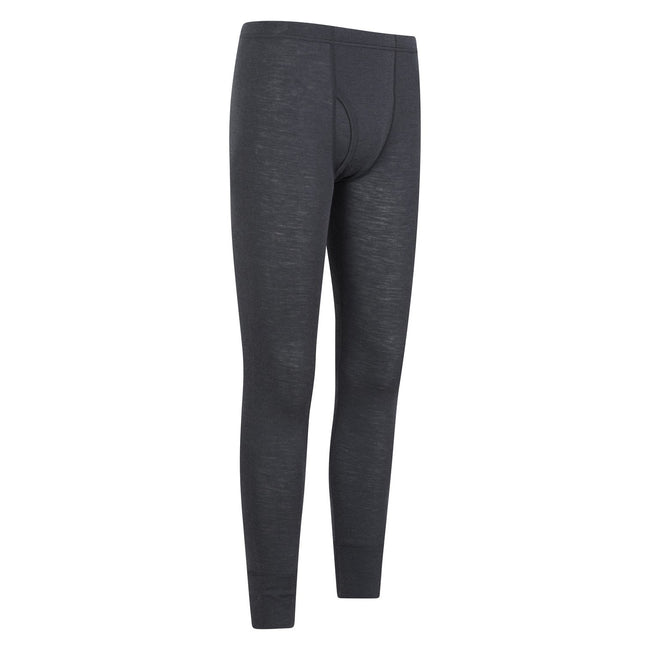 Dark Grey - Side - Mountain Warehouse Mens Merino Wool Bottoms