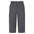 Gray - Front - Mountain Warehouse Mens Explore 3-4 Shorts