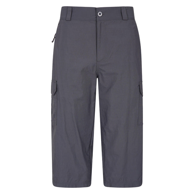 Gray - Front - Mountain Warehouse Mens Explore 3-4 Shorts