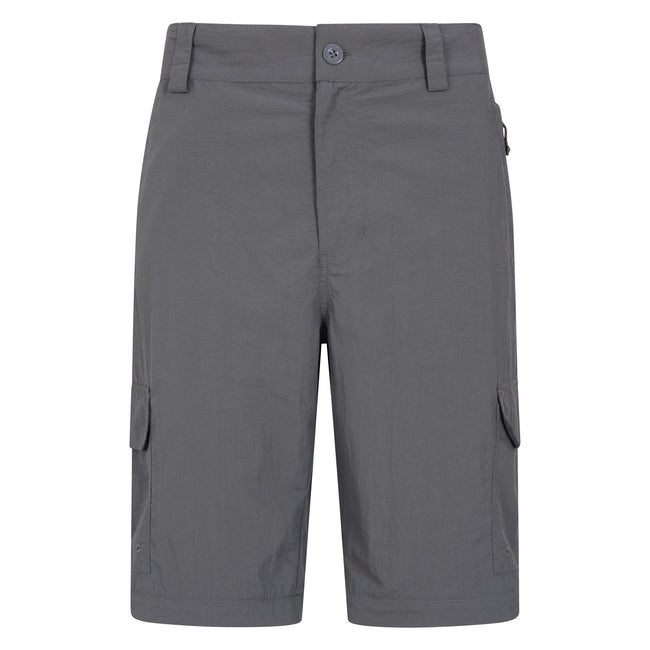 Gray - Pack Shot - Mountain Warehouse Mens Explore Convertible Pants