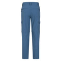 Blue - Back - Mountain Warehouse Mens Explore Convertible Pants