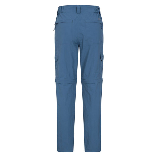 Blue - Back - Mountain Warehouse Mens Explore Convertible Pants