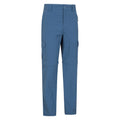 Blue - Side - Mountain Warehouse Mens Explore Convertible Pants