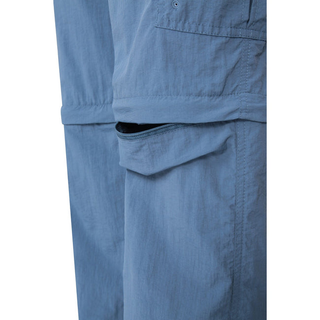 Blue - Pack Shot - Mountain Warehouse Mens Explore Convertible Pants