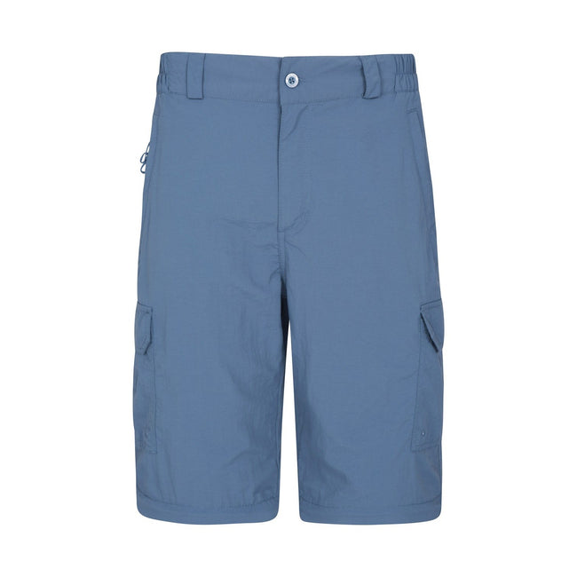 Blue - Close up - Mountain Warehouse Mens Explore Convertible Pants
