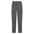 Gray - Front - Mountain Warehouse Mens Explore Convertible Pants