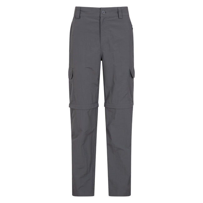 Gray - Front - Mountain Warehouse Mens Explore Convertible Pants