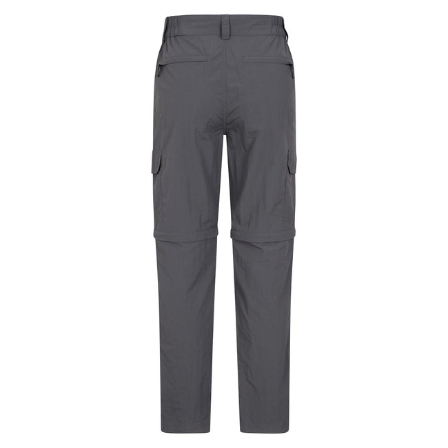 Gray - Back - Mountain Warehouse Mens Explore Convertible Pants