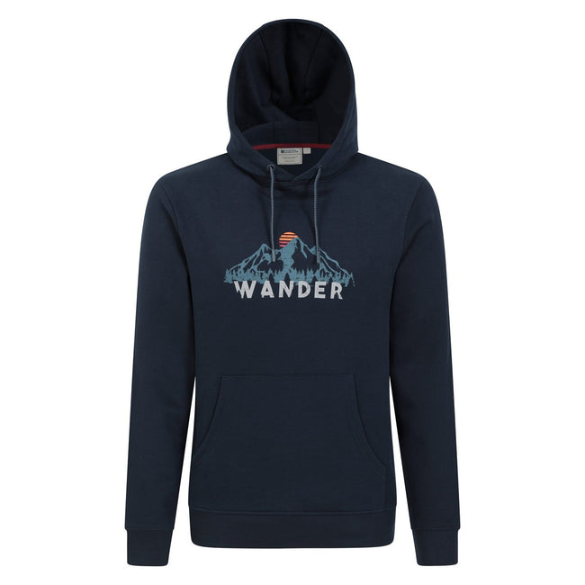 Navy - Front - Mountain Warehouse Mens Wander Hoodie