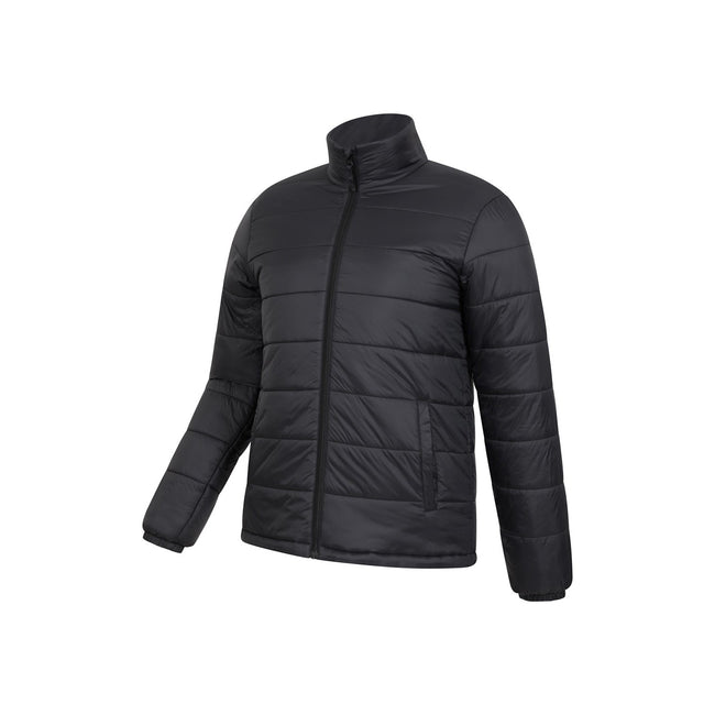 Black - Side - Mountain Warehouse Mens Essentials Lightweight Padded Jacket