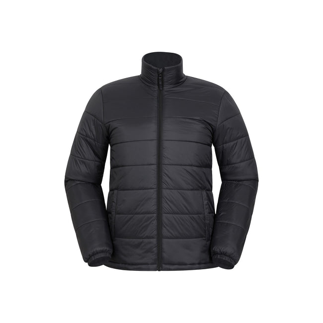 Black - Front - Mountain Warehouse Mens Essentials Lightweight Padded Jacket