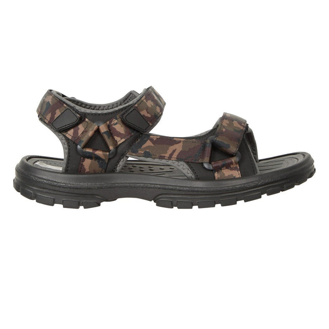 Green-Black - Back - Mountain Warehouse Mens Crete Camo Sandals