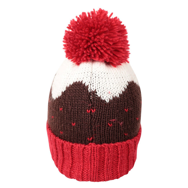 Red-Brown-White - Lifestyle - Mountain Warehouse Christmas Pudding Beanie