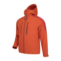 Orange - Side - Mountain Warehouse Mens Radius Recycled Soft Shell Jacket