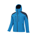 Blue - Side - Mountain Warehouse Mens Radius Recycled Soft Shell Jacket