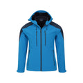 Blue - Pack Shot - Mountain Warehouse Mens Radius Recycled Soft Shell Jacket