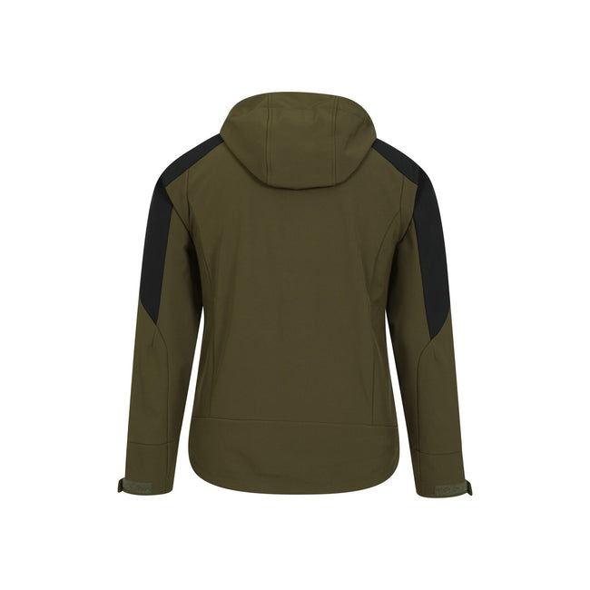 Green - Back - Mountain Warehouse Mens Radius Recycled Soft Shell Jacket