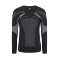 Black - Back - Mountain Warehouse Mens Quiver II Base Layer Top