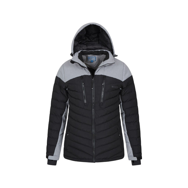 Black - Pack Shot - Mountain Warehouse Mens Vulcan Padded Ski Jacket